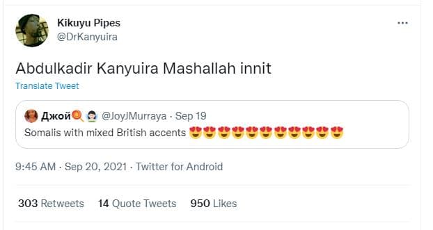 Kikuyu pipes drkanyuira abdulkadir kanyuira mashallah innit translare tweer axov