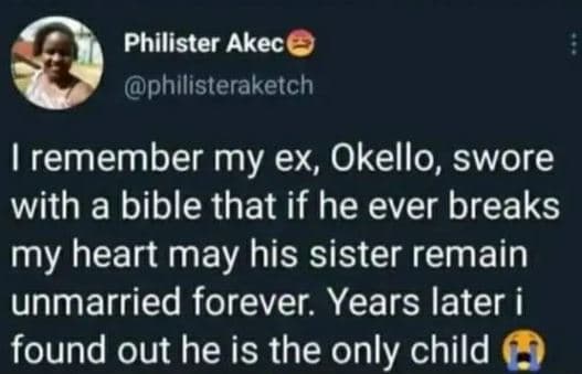 Philister akec philisteraketch 1remember my ex, okello swore with a bible that i