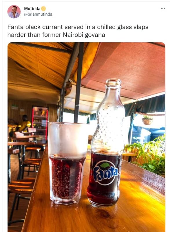 Mutinda brianmutinda_ fanta black currant served in a chilled glass slaps harder