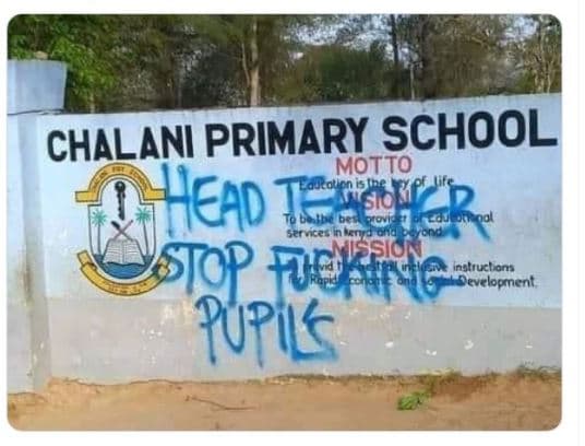Chalani primary school motto head ia feane srp,t 'tvelogment