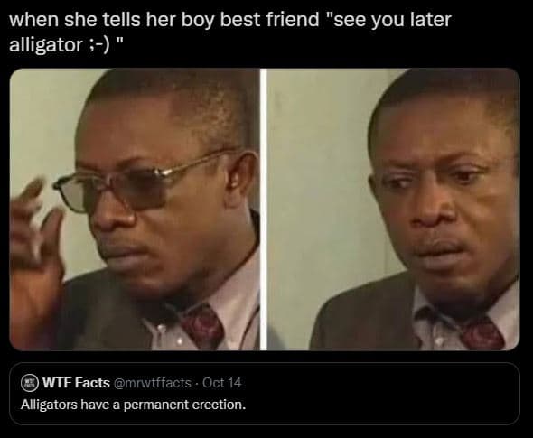 When she tells her boy best friend see you later alligator wtf facts mrwtffacts