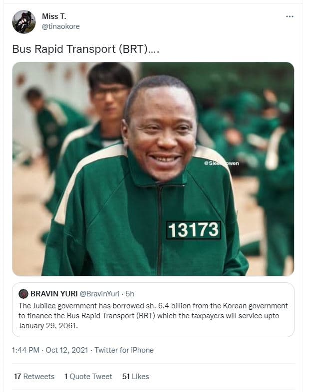 Miss t. tinaokore bus rapid transport brt bravin yuri bravinyuri 5h the jubilee