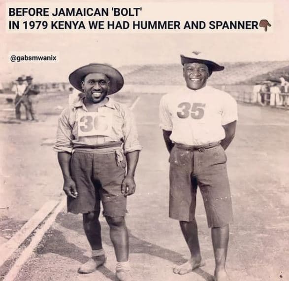 Before jamaican 'bolt' in kenya we had hummer and spanner gabsmwanix 35