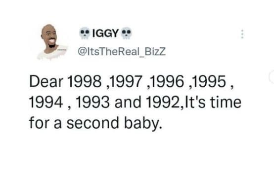 Iggy itsthereal bizz dear ,, , and ,it's time for a second baby