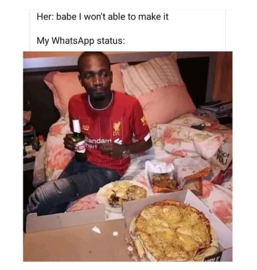 Her babe wontable to make it my whatsapp status andard