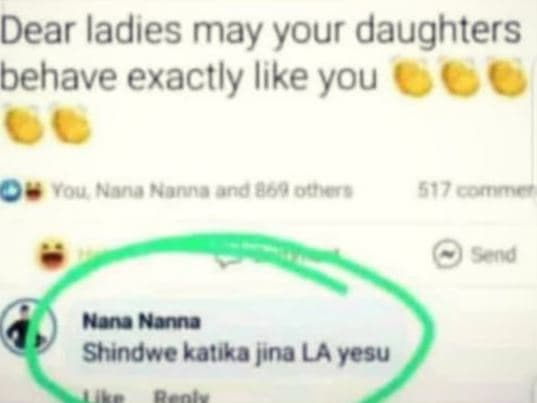 Dear ladies may your daughters behave exactly like you you nana wanngond 869 0ui