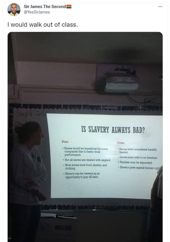 Sir james the secondt yessirjames would walk out of class 14 o is slavery kiwhys