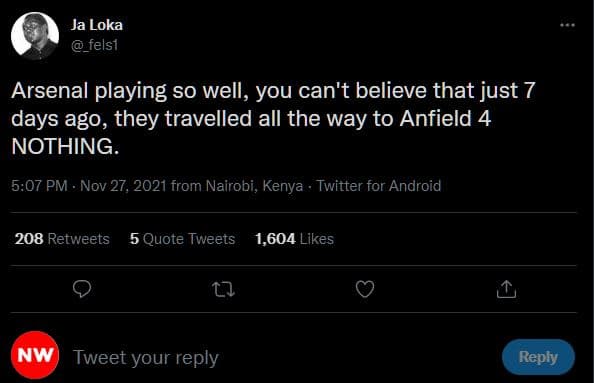 Ja loka _felsı arsenal playing so well, you can't believe that just 7 days ago,