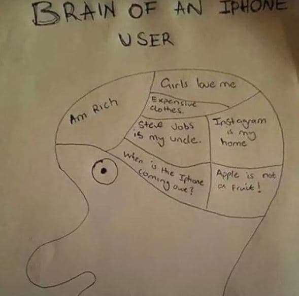 Brain of an iphone ser gırls loe me rıch pcoaie l ves, am sicc jobs insł ajamn u