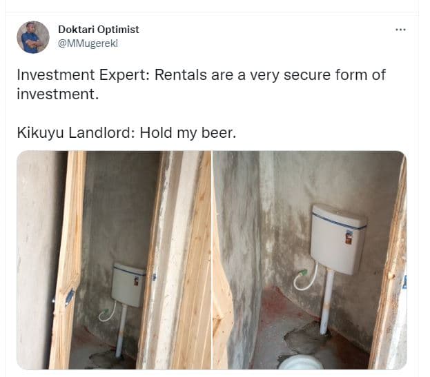 Doktari optimist mmugereki investment expert rentals are a very secure form of i