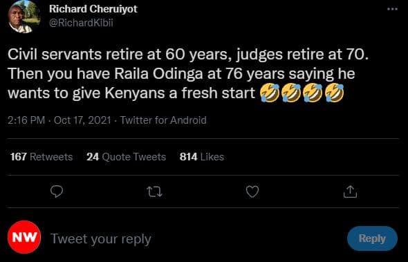 Richard cheruiyot richardkibii civil servants retire at 60 years, judges retire
