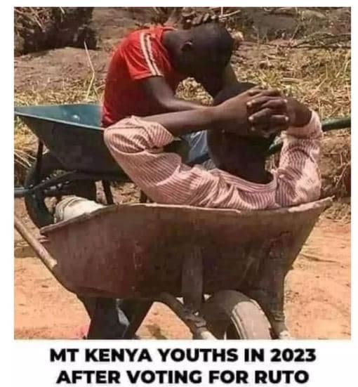 Mt kenya youths in after voting for ruto