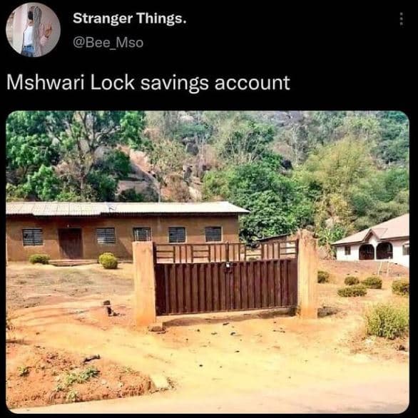 Stranger things. bee mso mshwari lock savings account