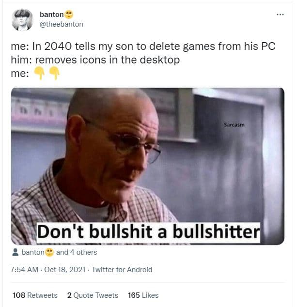 Banton theebanton me in tells my son to delete games from his pc him removes ico