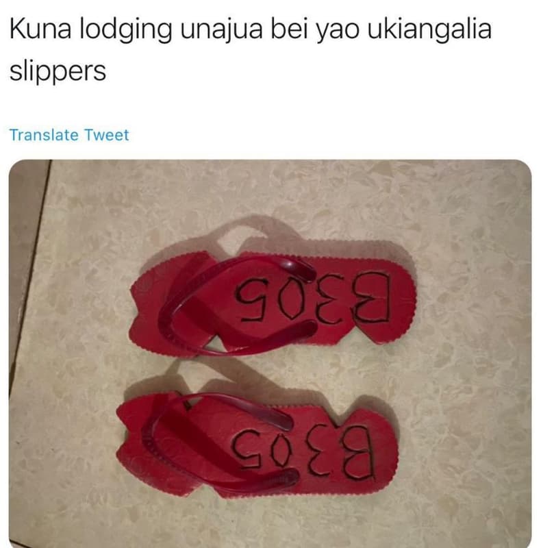 Kuna lodging unajua bei yao ukiangalia slippers translate tweet osa cog