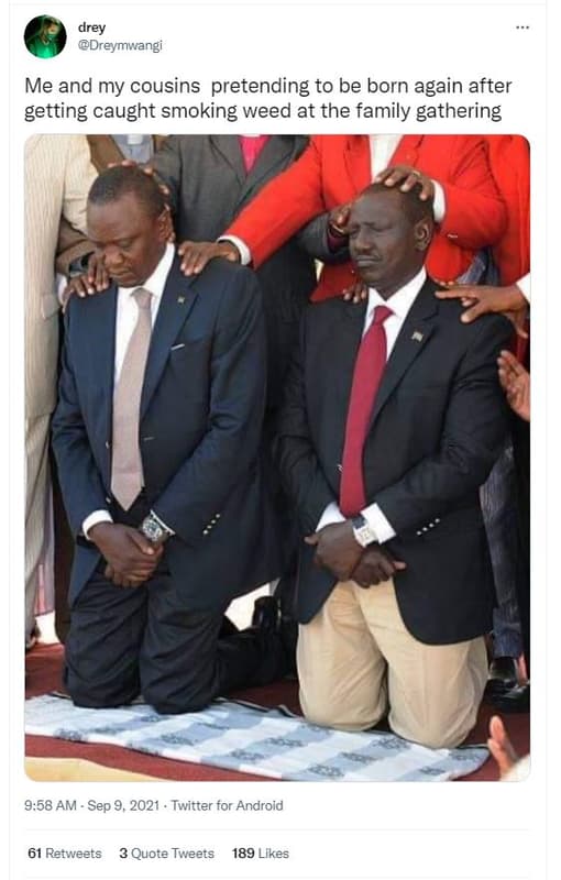 Drey dreymwangi me and my cousins pretending to be born again after getting caug