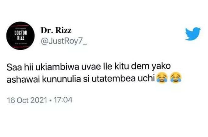 Doctor rizz dr. rizz justroy7 saa hii ukiambiwa uvae ile kitu dem yako ashawai k