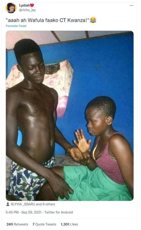 Lydiah richu_jay aaah ah wafula faako ct kwanza! translate tweer slyvia_ssaru an