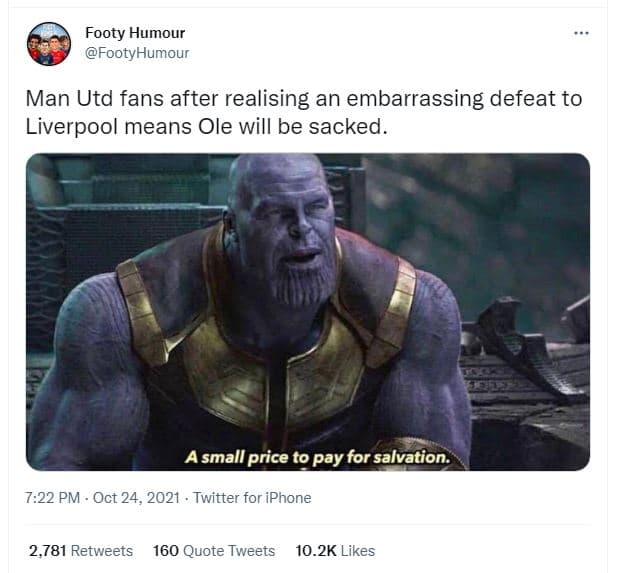 Footy humour footyhumour man utd fans after realising an embarrassing defeat to