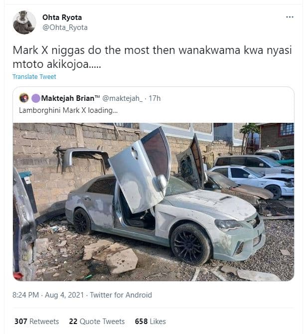 Ohta ryota ohta_ryota mark x niggas do the most then wanakwama kwa nyasi mtoto a