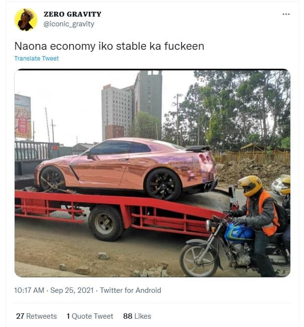 Zero gravity iconic_gravity naona economy iko stable ka fuckeen translate tweet