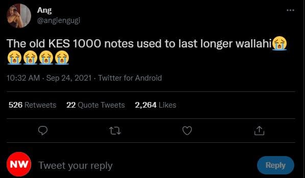 Ang angiengugi the old kes notes used to last longer wallahi 266 10.32 am . sep