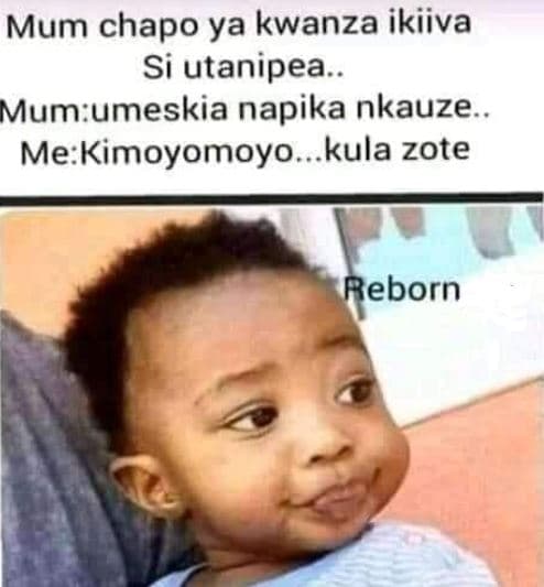 Mum chapo ya kwanza ikiiva si utanipea . mumumeskia napika nkauze. me kimoyomoyo