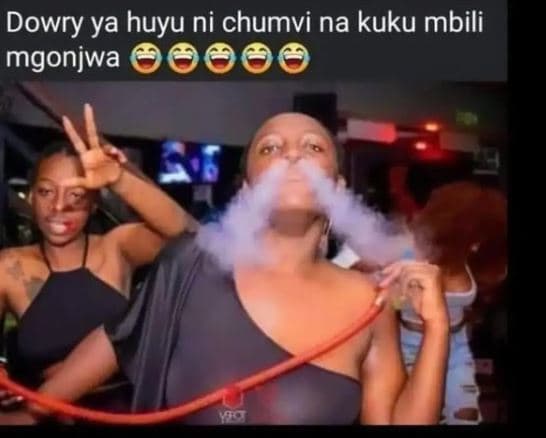 Dowry ya huyu ni chumvi na kuku mbili mgonjwa