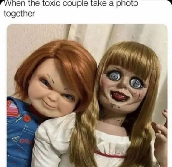 When the toxic couple take a photo together