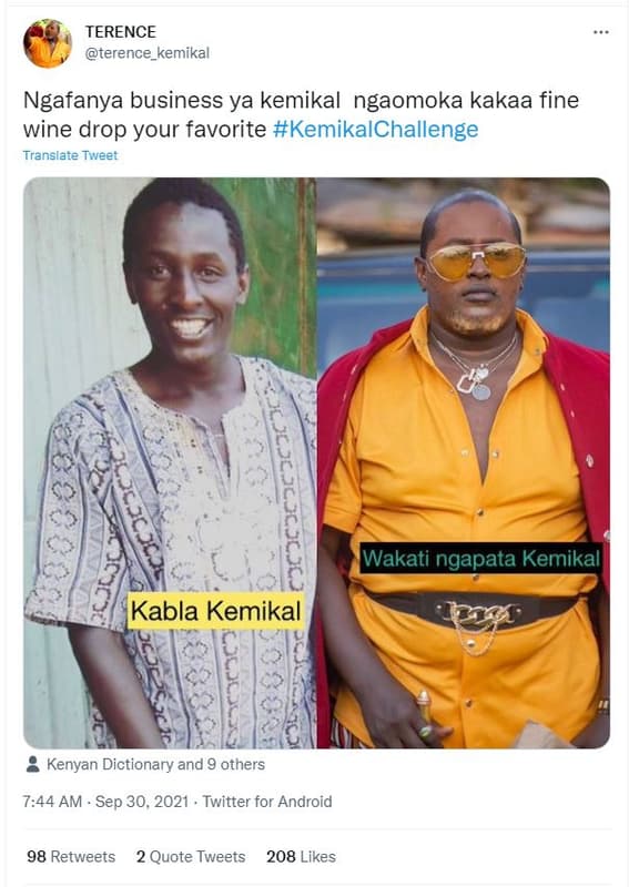 Terence terence_kemikal ngafanya business ya kemikal ngaomoka kakaa fine wine dr