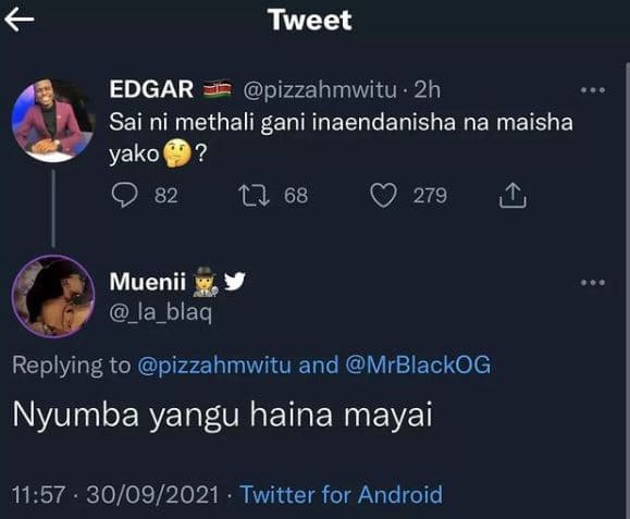 Tweet edgar pizzahmwitu 2h sai ni methali gani inaendanisha na maisha yako 82 1l