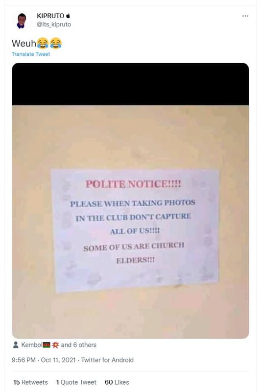 Kipruto its kipruto weuh translate tweer politenoticez ! please when taking rhoi