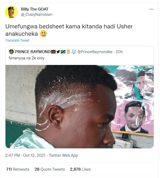 Billy the goat crazynairobian umefungwa bedsheet kama kitanda hadi usher anakuch