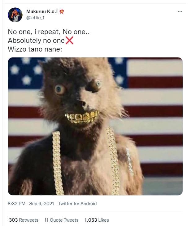 Mukuruu k.o.t leftie no one i repeat, no one absolutely no one wizzo tano nane 8