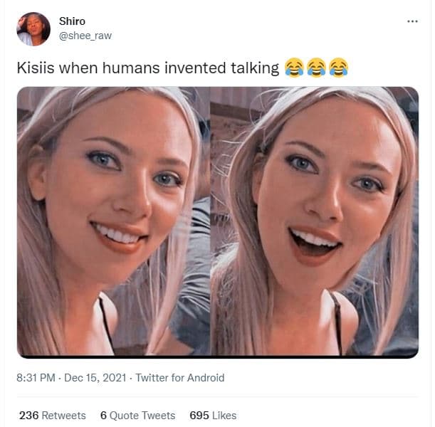 Shiro shee_raw kisiis when humans invented talking 8.31 pm dec 15, twitter for a
