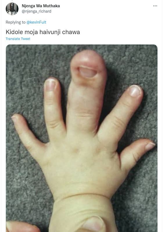 Njenga wa muthaka njenga_richard replying to kevinfult kidole moja haivunji chaw