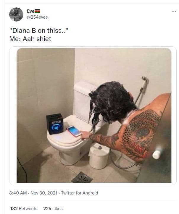 Eve 254evee diana b on thiss . me aah shiet 8.40 am nov 30, twitter for android