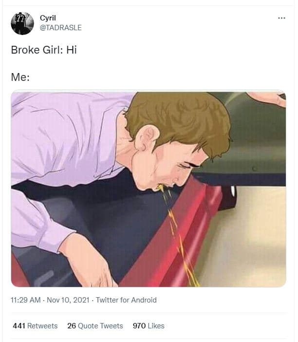 Cyril tadrasle broke girl hi me 11.29 am nov 10, twitter for android 441 retweet
