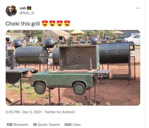 Sab sab cheki this grill 3.05 pm dec 5, twitter for android 128 retweets 16 quot