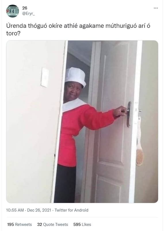 26 eryr _ 084 urenda thóguó okíre athié agakame máthuriguó arí ó toro? 10.55 am