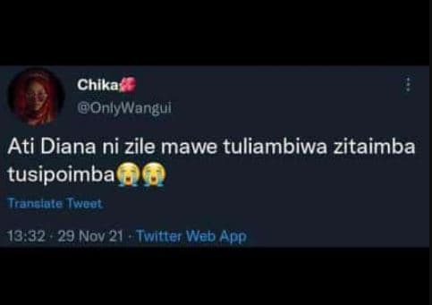 Chika onlywangui ati diana ni zile mawe tuliambiwa zitaimba tusipoimba tranglole