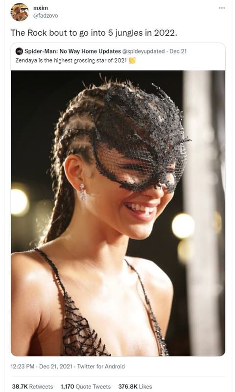 Mxim fadzovo the rock bout to go into 5 jungles in spiderman no way home updates