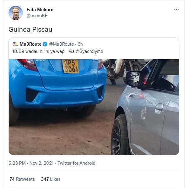 Fafa mukuru osoroke guinea pissau ma3route ma3route 18.09 wadau hii ni ya wapi v