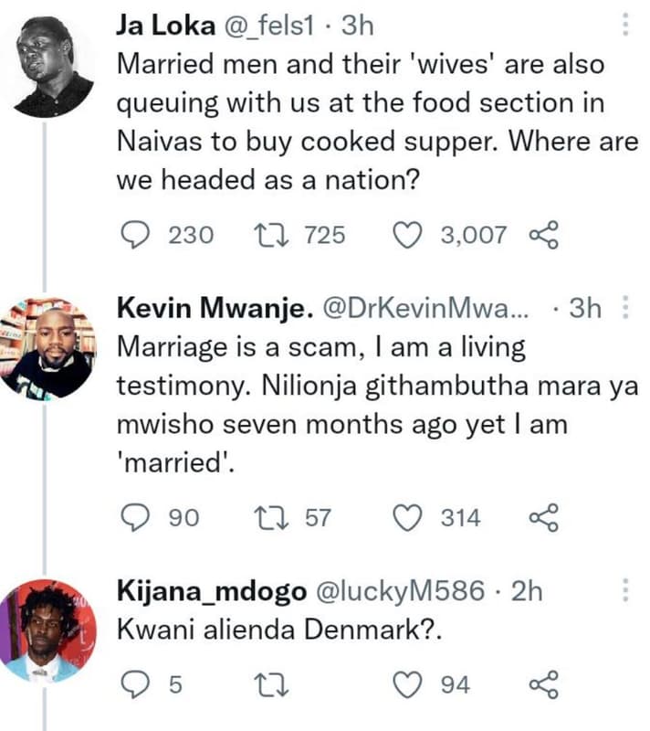 Ja loka felsl 3h married men and their 'wives' are also queuing with us at the f