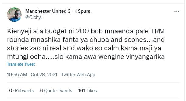 Manchester united 3 spurs _ gichy _ kienyeji ata budget ni 200 bob mnaenda pale