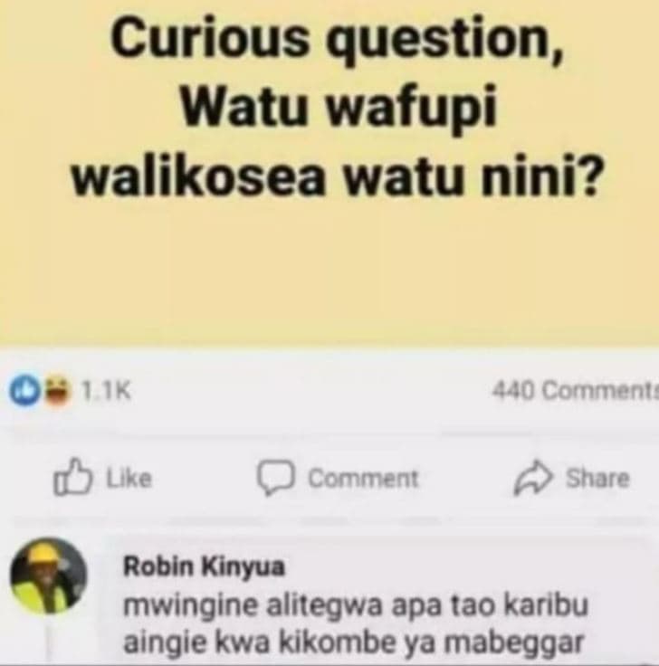 Curious question, watu wafupi walikosea watu nini? k 4o comment uke comment shar