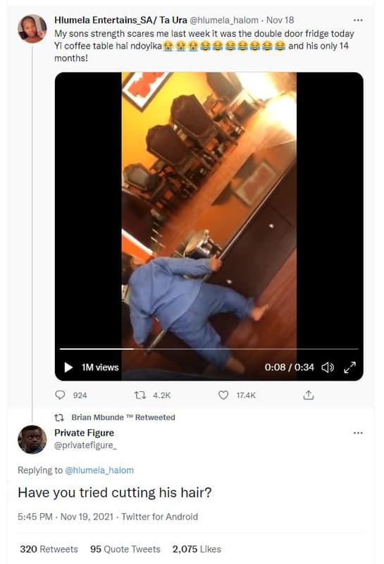 Hlumela entertains_sa ta ura hlumela_halom nov 18 my sons strength scares me ast