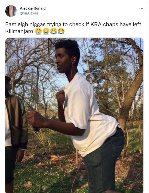 Aleckie ronald siralexas eastleigh niggas trying to check if kra chaps have left