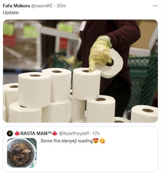 Fafa mukuru osoroke 30m update rasta mantm itsjeffreyjeff . 17h some fire kienye