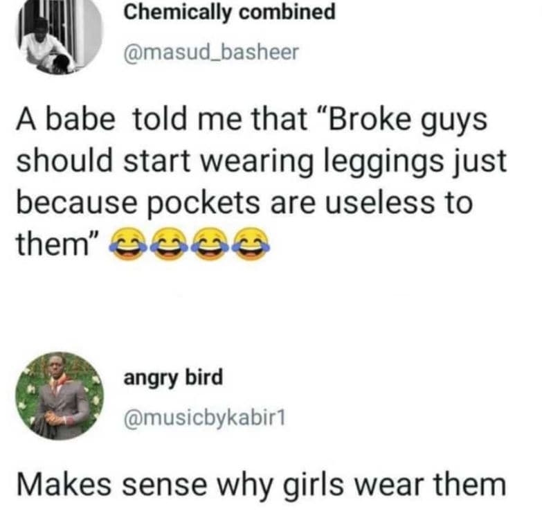 Chemically combined masud_basheer a babe told me that broke guys should start we